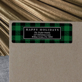 Etiqueta Tarjeta de Navidades del patrón de relleno de búfa