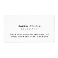 Tarjeta de presentación de un asesor Minimalista s
