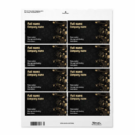 Etiqueta Tarjeta de presentación estándar.