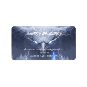 Etiqueta Tarjeta de registro de regalos para baby shower mi