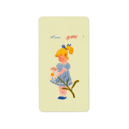 Etiqueta Tarjeta de vacaciones plana