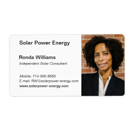 Etiqueta Tarjeta profesional HeadShot