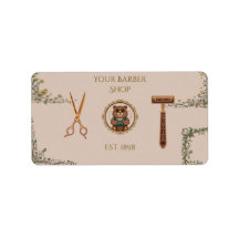 Tarjetas de Presentación de Barberías Vintage