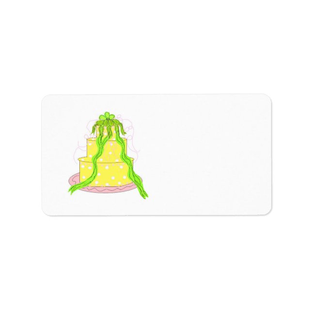 Etiqueta Tarta De Limón Diseñada (Frente)