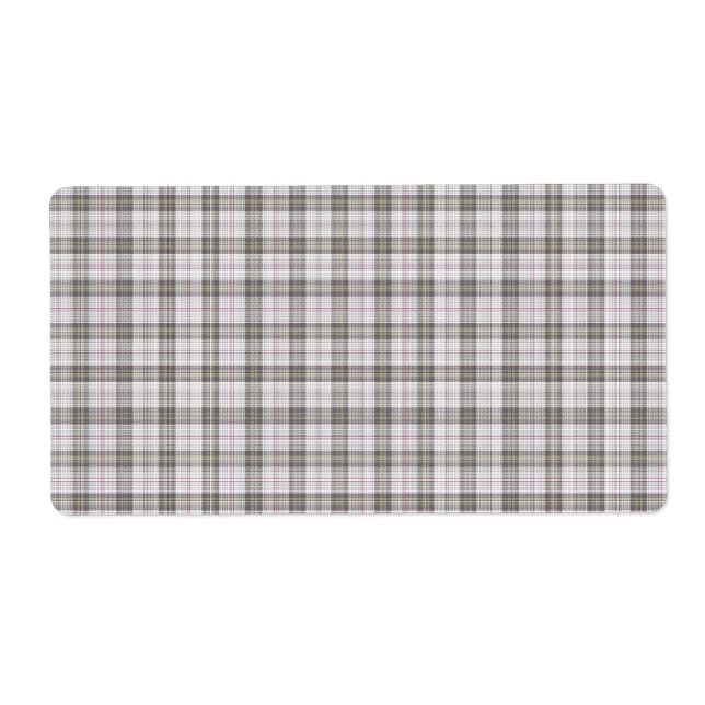 Etiqueta Tarta de moda gris (Frente)