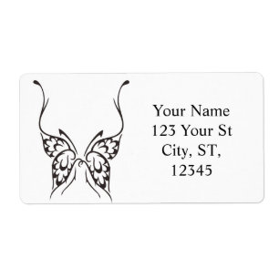 Etiqueta Tatuaje de mariposa estilizada Thunder_Cove