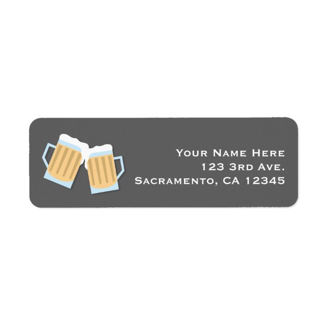 Etiqueta Tazas para cerveza Hay un bebé cociendo cervezas R (Frente)