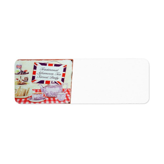 Etiqueta Té de la tarde en inglés (Frente)