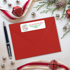 Etiqueta Te Deseamos Una Feliz Navidad