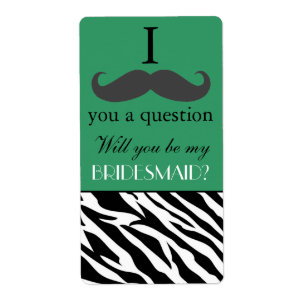 Etiqueta Te doy el bigote de ser mi novia