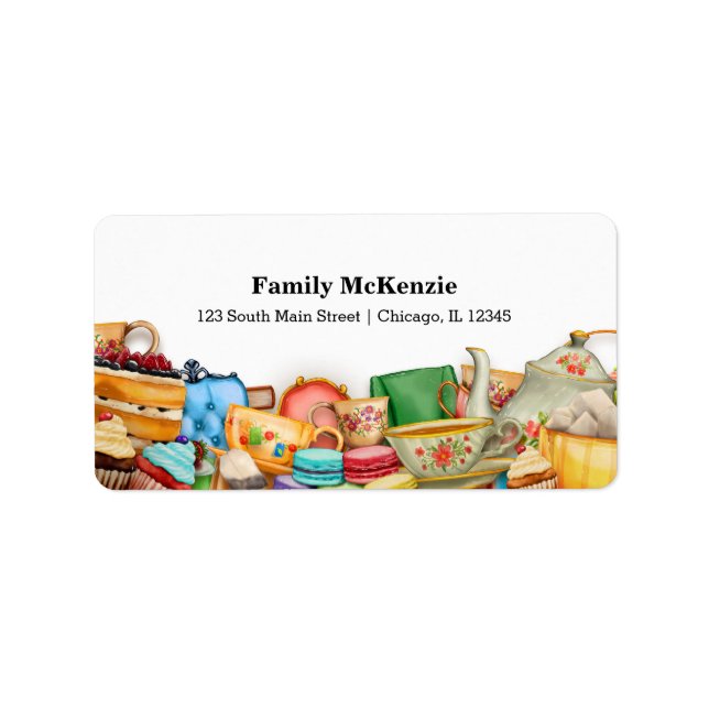 Etiqueta Tea fiesta (Frente)