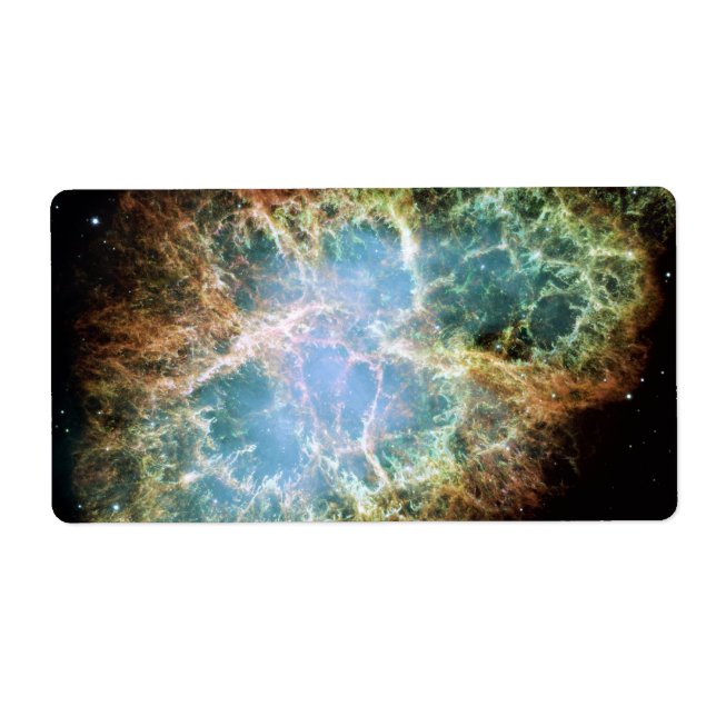 Etiqueta Teal Crab Nebula (Frente)