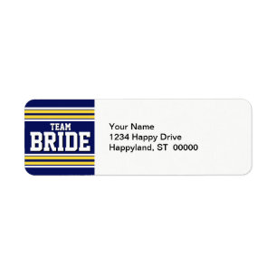 Etiqueta Team Bride Sports Jersey