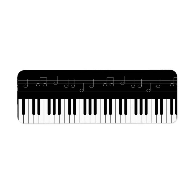 Etiqueta Teclado de piano (Frente)
