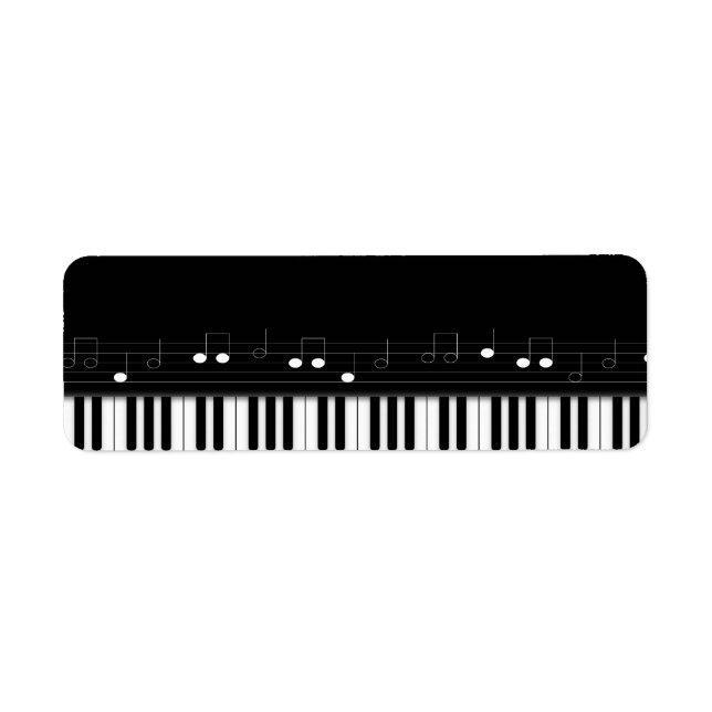 Etiqueta Teclado de piano (Frente)