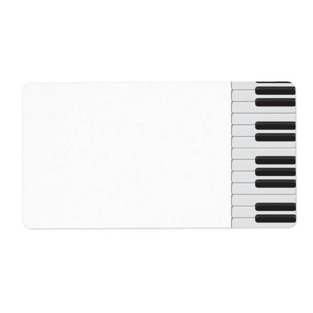 Etiqueta Teclado de piano (Frente)