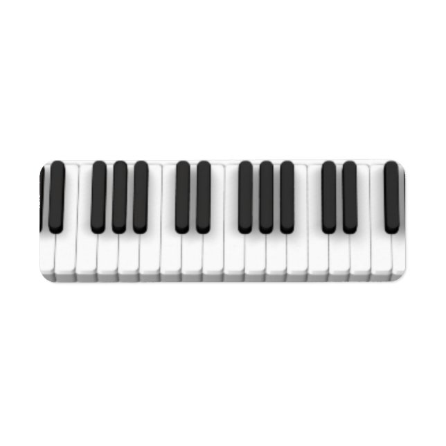 Etiqueta Teclado de piano (Frente)