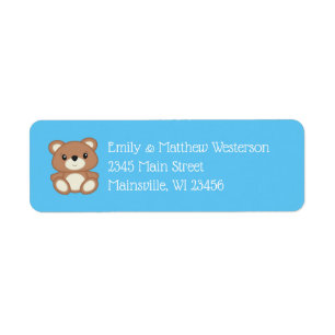 Etiqueta Teddy Bear Baby Shower