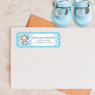 Etiqueta Teddy Bear Picnic Baby Shower Return Address