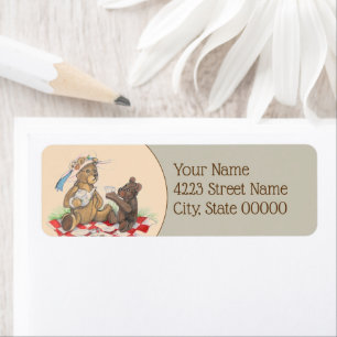 Etiqueta Teddy Bear Tea Fiesta