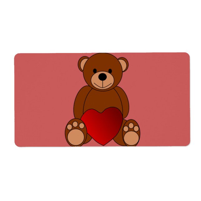 Etiqueta Teddy Love (Frente)
