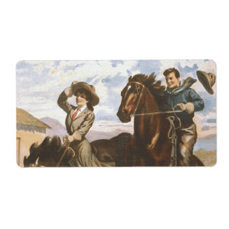 Etiqueta TEE Cowgirl Old School