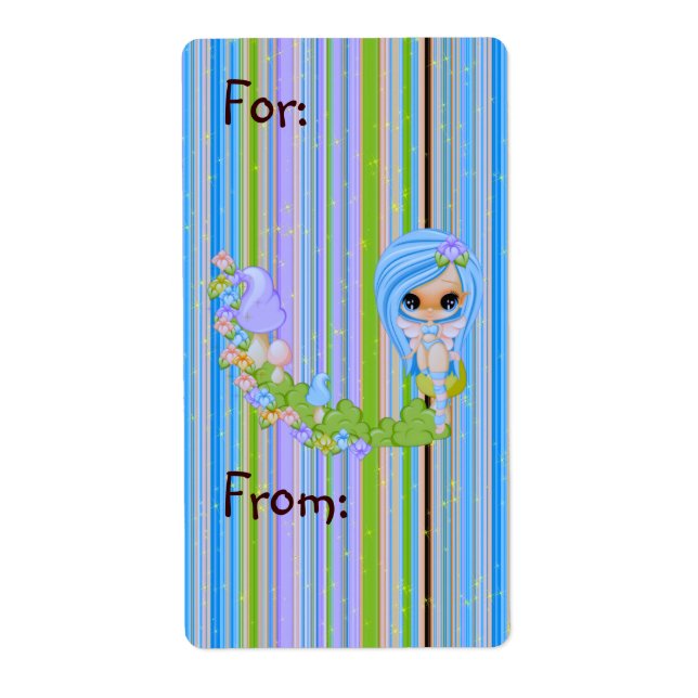 Etiqueta Teensy Fae Cute Faery (Frente)