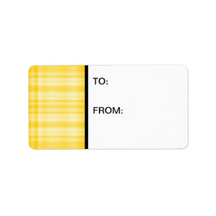 Etiqueta Tela escocesa amarilla