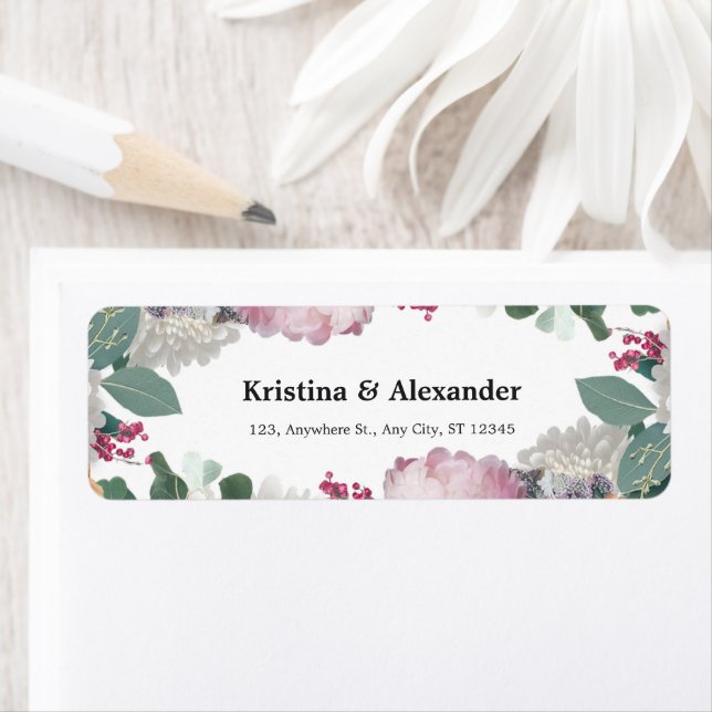 Etiqueta Tema de la boda floral (In situ)