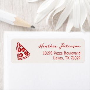 Etiqueta Tema de la pizza de entrega especial