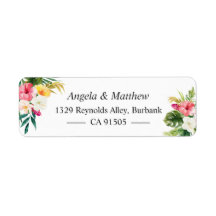 Temática de verano tropical de flores botánicas