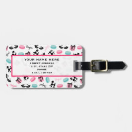 Etiqueta temática francesa del equipaje