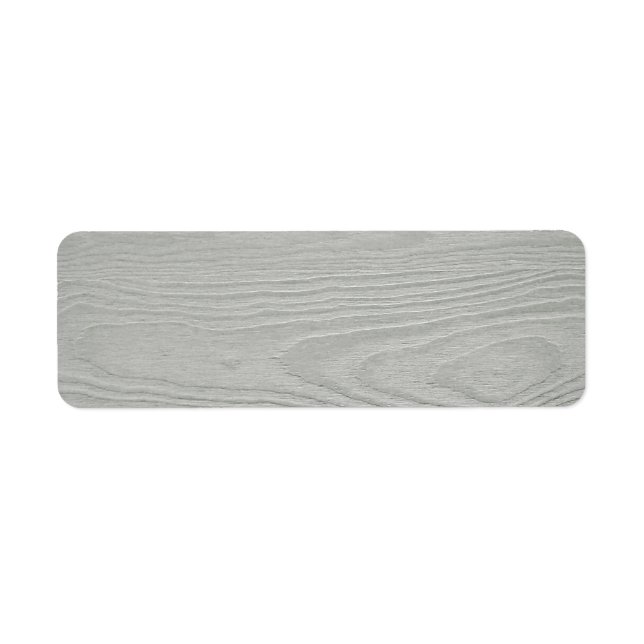 ETIQUETA TEMPLO DE LA TEXTURA DE GRANO DE MADERA GRIS CLARA (Frente)