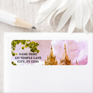 ETIQUETA TEMPLO LDS, SALT LAKE CITY UTAH