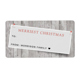 Etiqueta Temporada de feriado de Navidades con pinzas rusti