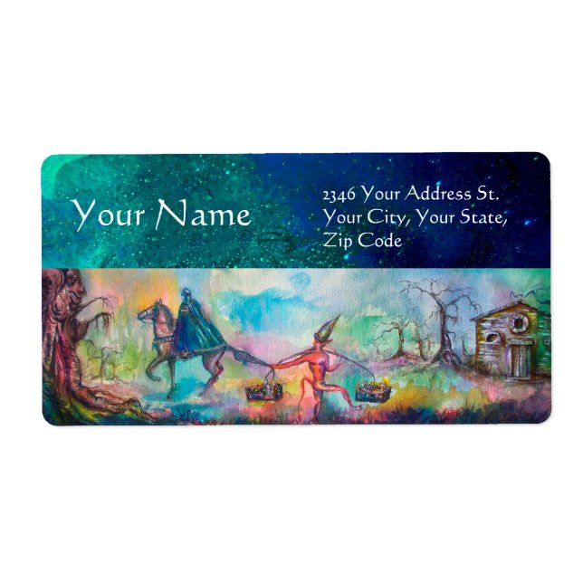 Etiqueta TEMPTACIÓN Caballero oscuro y tesoro del diablo, a (Frente)