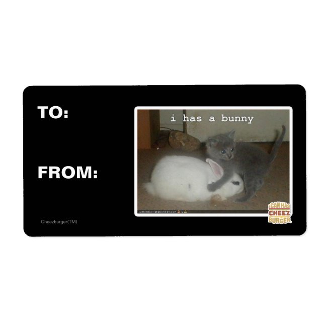 Etiqueta Tengo un conejito (Frente)