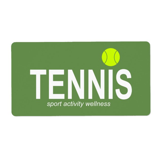 Etiqueta Tenis (Frente)