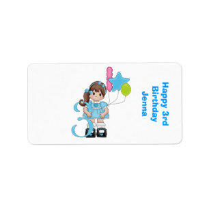 Etiqueta Tercer cumpleaños Nugget Ministra Candy Wrapper