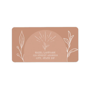 Etiqueta Terra Cotta Arch Line Art