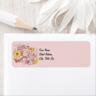 Etiqueta Terra Cotta Edged Bouquet Personalizado