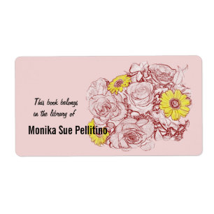 Etiqueta Terra Cotta Rosa Daisy Bouquet