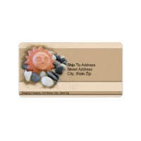 Terra Cotta Sun On Sand Rocks