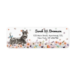 Etiqueta Terrier Escocés Perro Abeerdenie