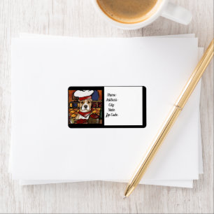 ETIQUETA TERRIER STAFFORDSHIRE AMERICANO       