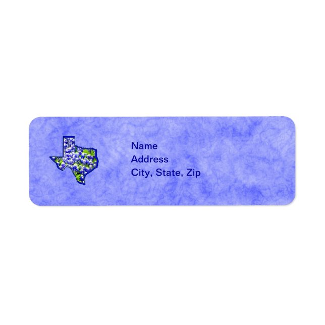 ETIQUETA TEXAS BLUEBONNETS (Frente)