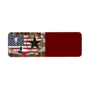Etiqueta Texas Lone Star Texas Long Horn