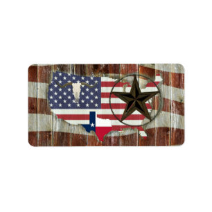 Etiqueta Texas Lone Star Texas Long Horn