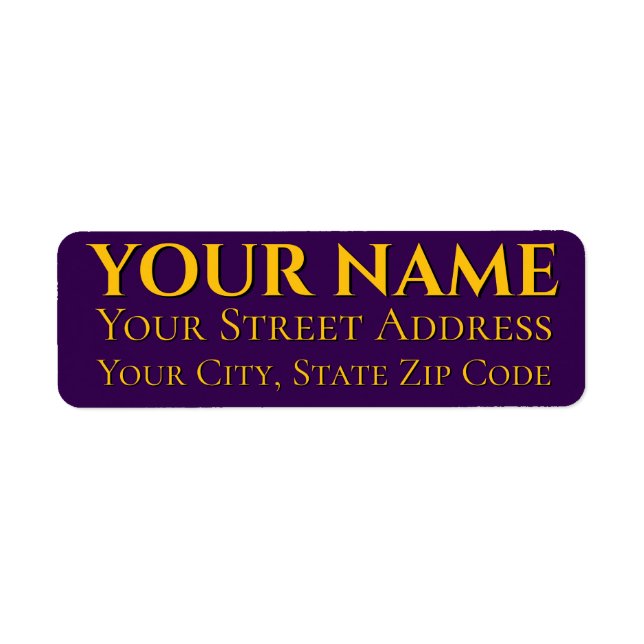 Etiqueta Texto amarillo (Frente)