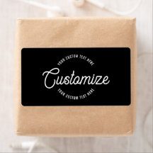Texto circular y cursiva elegante editable y moder